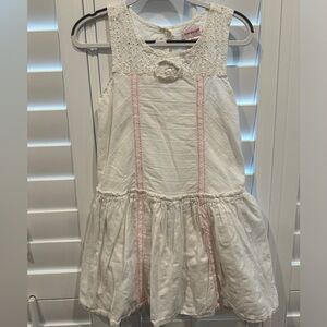 Girls Savannah Eyelet Dress. Size 7